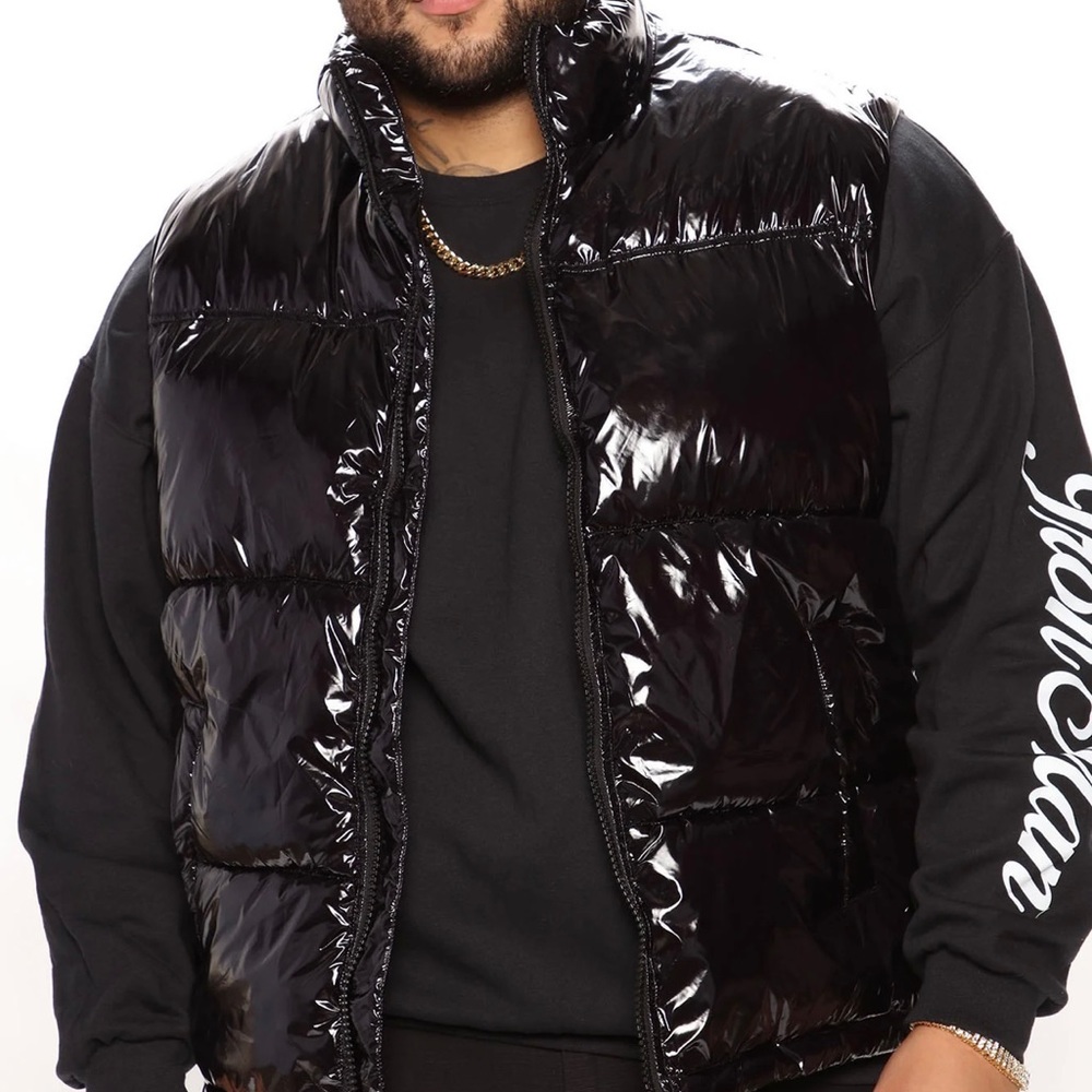 Fashion Nova Men - Caleb Puffer Vest (Black)